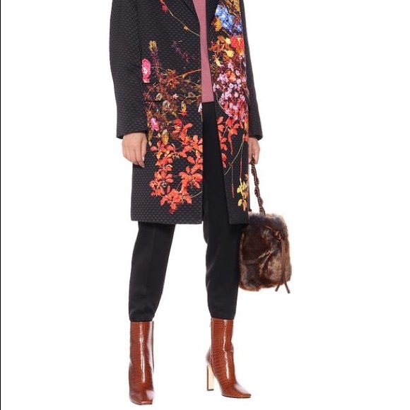 Jimmy Choo minori 85 croc embossed leather logo booties brown boots 35 NWT - Picture 14 of 14